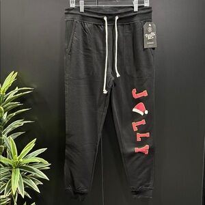 Pacific & Co.JOLLY screenprint joggers,elastic draw cord,elastic cuffs,pockets